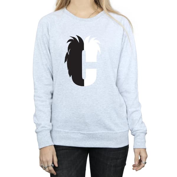 Disney Dam/Tjej Alphabet C Is For Cruella De Vil Sweatshirt