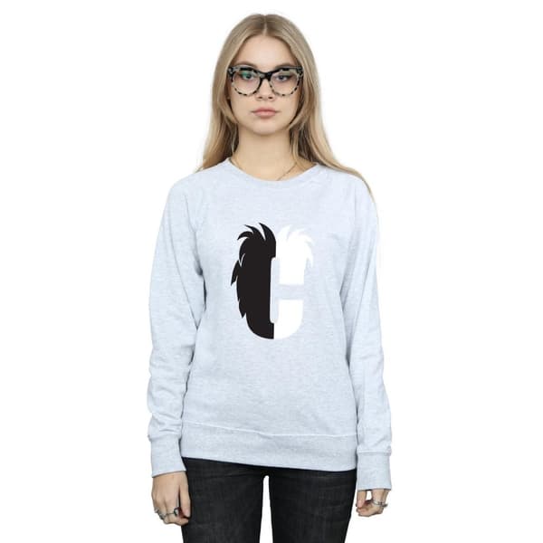 Disney Dam/Tjej Alphabet C Is For Cruella De Vil Sweatshirt