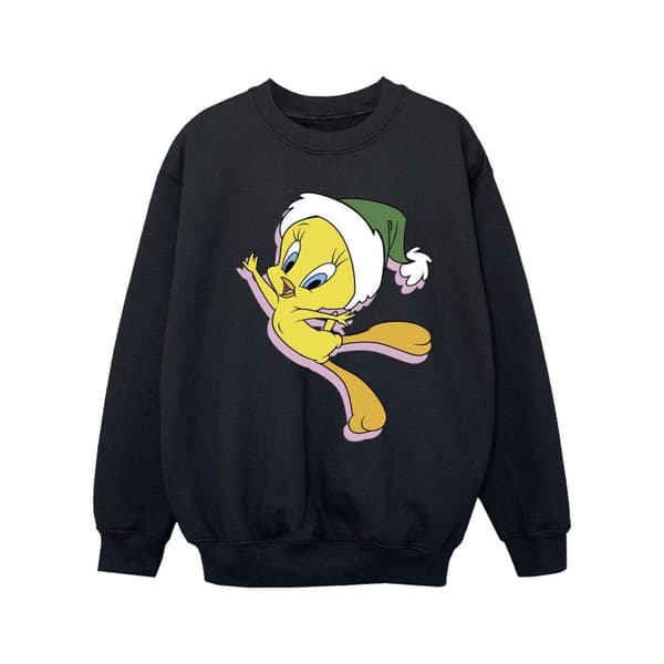 Looney Tunes Sweatshirt med Tweety-julhatt för flickor