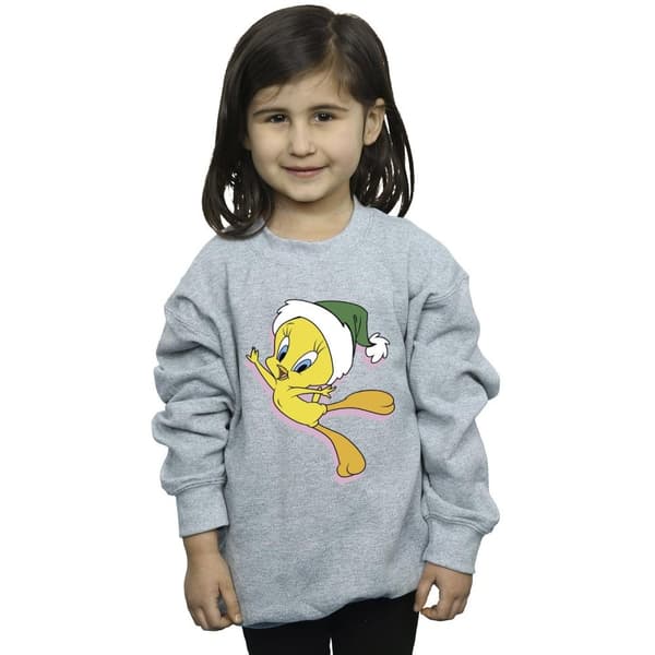 Looney Tunes Sweatshirt med Tweety-julhatt för flickor