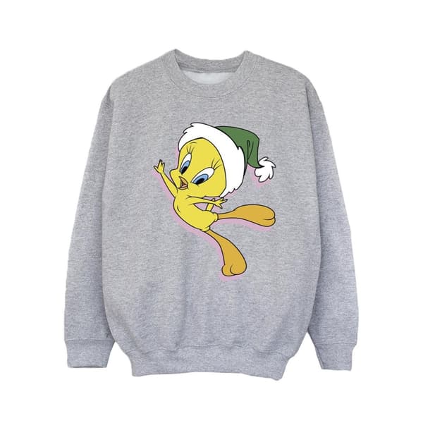 Looney Tunes Sweatshirt med Tweety-julhatt för flickor