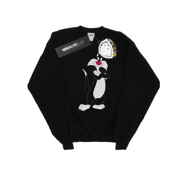 Looney Tunes Sylvester Sweatshirt med korsade armar för flickor