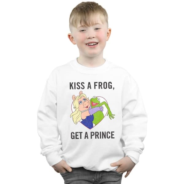 Disney Pojkar Mupparna Kysser En Groda Sweatshirt
