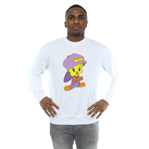 Looney Tunes Mens Tweety Pie Hip Hop Sweatshirt