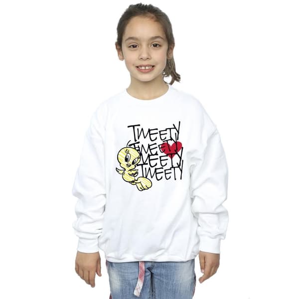 Looney Tunes Tweety Love Heart-tröja för flickor