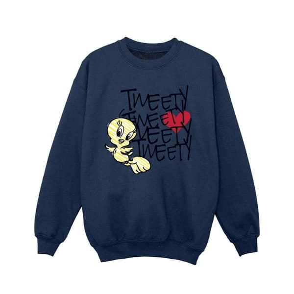 Looney Tunes Girls Tweety Love Heart Sweatshirt
