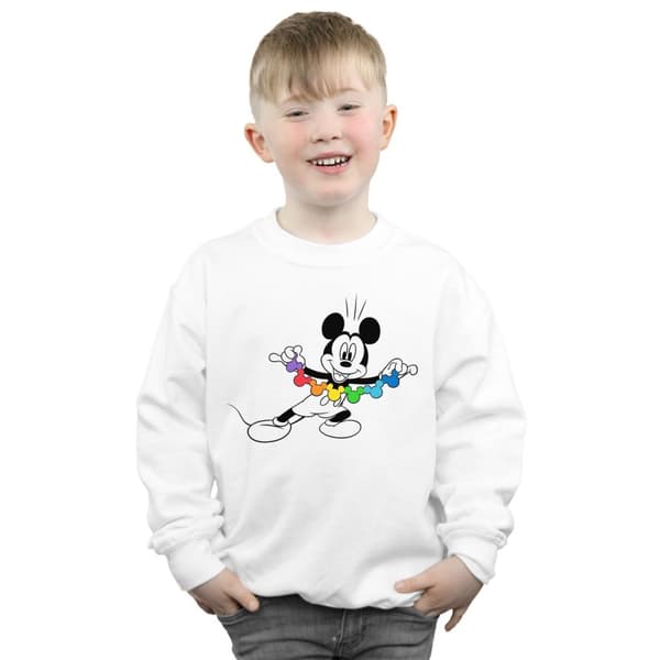 Disney Boys Mickey Mouse Rainbow Chain Sweatshirt