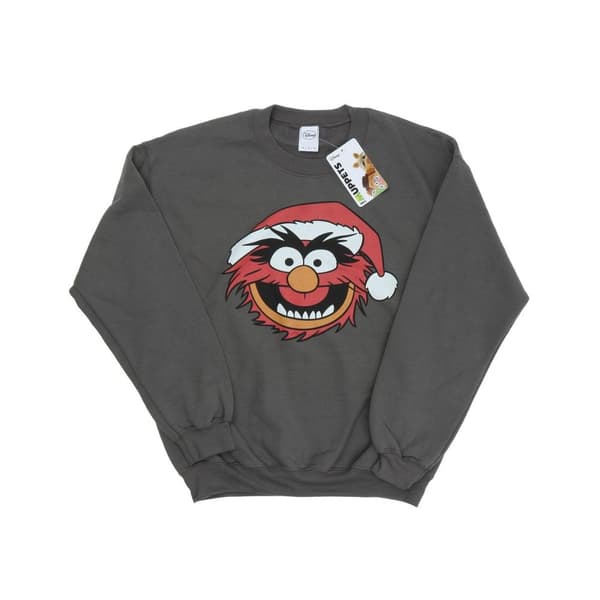 Disney Mens The Muppets Animal Christmas Sweatshirt