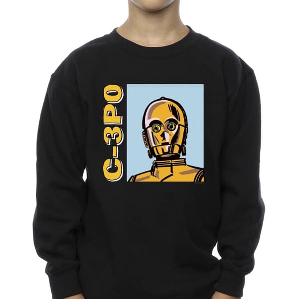Star Wars Boys C3PO Line Art Sweatshirt