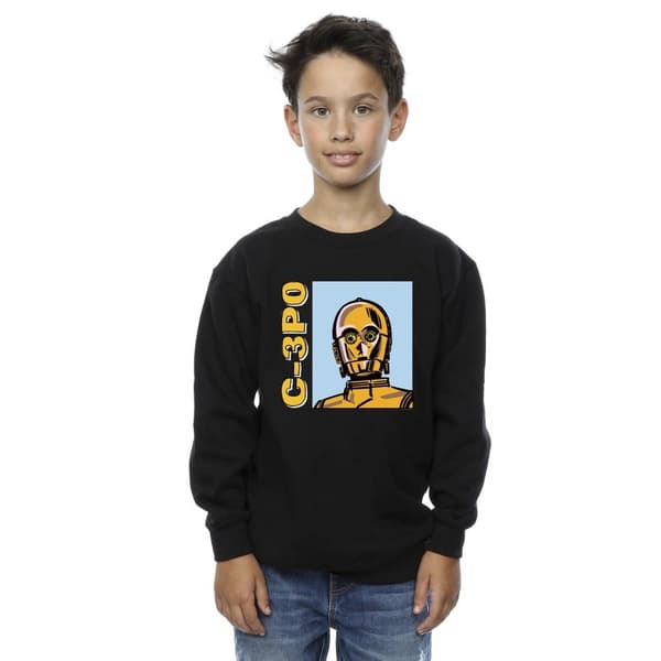 Star Wars Boys C3PO Line Art Sweatshirt