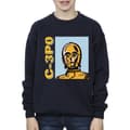 Miniatyrbillede 3 af 4: Star Wars Boys C3PO Line Art Sweatshirt