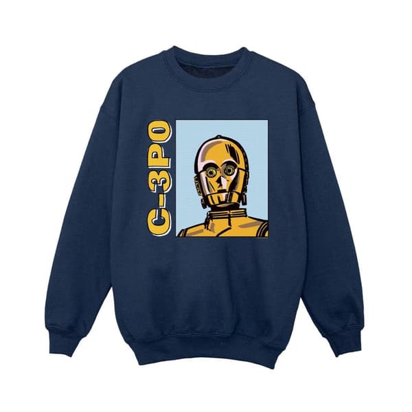 Star Wars Boys C3PO Line Art Sweatshirt
