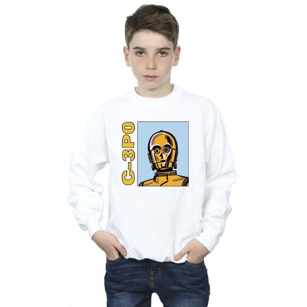 Star Wars Boys C3PO Line Art Sweatshirt