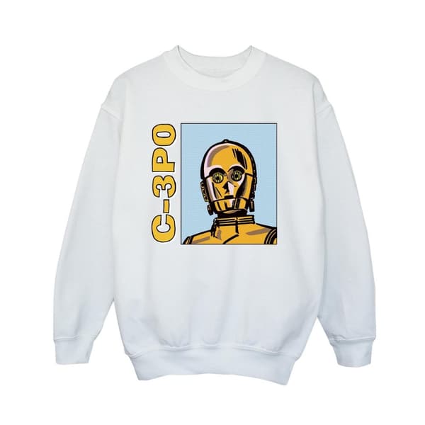 Star Wars Boys C3PO Line Art Sweatshirt
