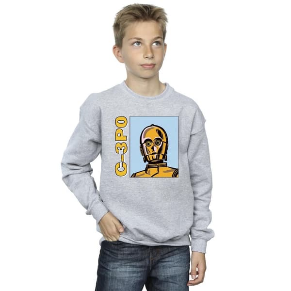 Star Wars Boys C3PO Line Art Sweatshirt
