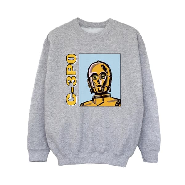 Star Wars Boys C3PO Line Art Sweatshirt