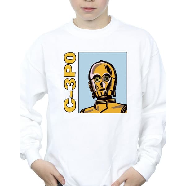 Star Wars Boys C3PO Line Art Sweatshirt
