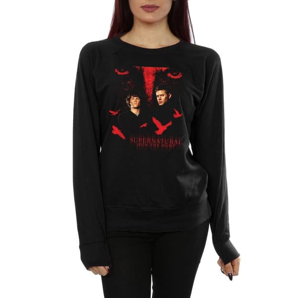 Supernatural Womens/Ladies Crow Eyes Sweatshirt