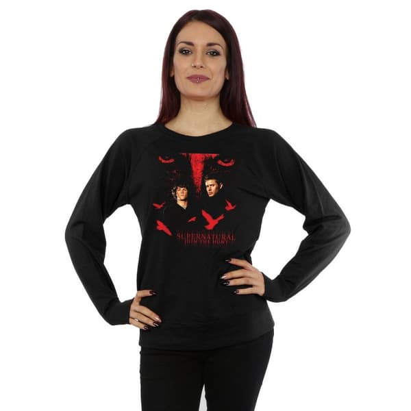 Supernatural Womens/Ladies Crow Eyes Sweatshirt