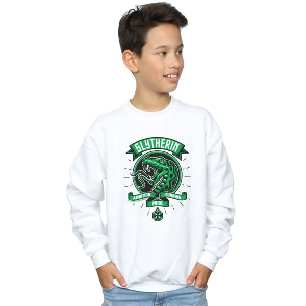 Harry Potter Pojkar Slytherin Toon Crest Sweatshirt