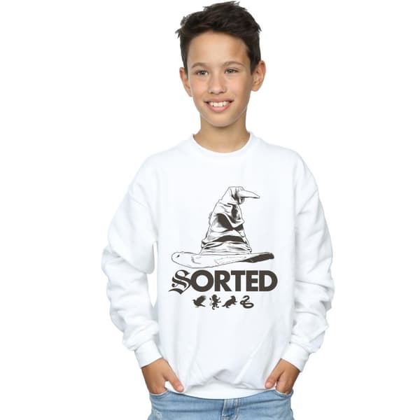 Harry Potter Sweatshirt med sorteringshatt för pojkar