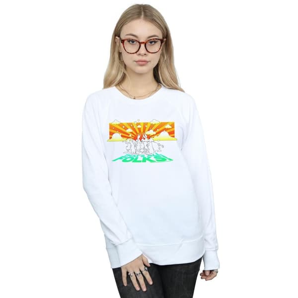 Looney Tunes Gruppen Sunset Sweatshirt för damer/kvinnor