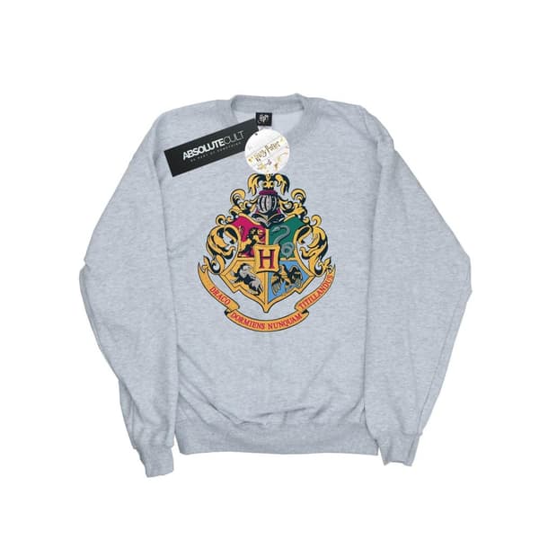 Harry Potter Dam/Tjej Hogwarts Crest Gold Ink Sweatshirt