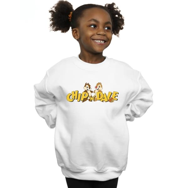 Disney Sweatshirt med Chip And Dale-logotyp för flickor