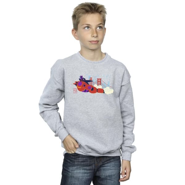 Disney Pojkar Big Hero 6 Baymax Hiro Bridge Sweatshirt