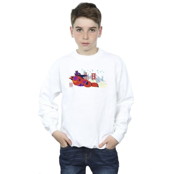 Disney Pojkar Big Hero 6 Baymax Hiro Bridge Sweatshirt