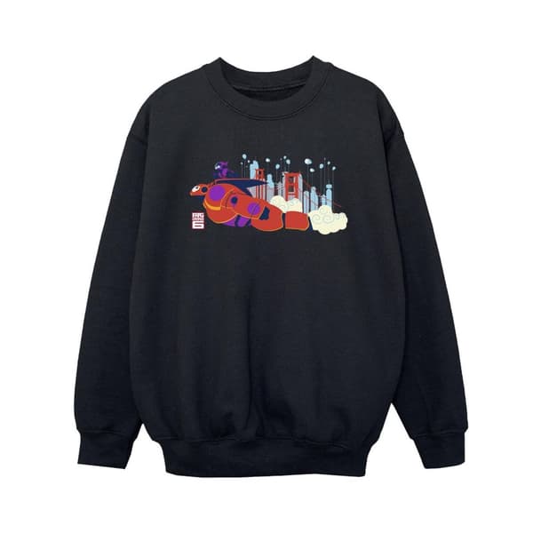 Disney Pojkar Big Hero 6 Baymax Hiro Bridge Sweatshirt