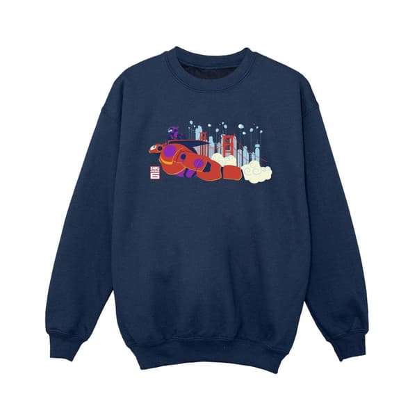 Disney Pojkar Big Hero 6 Baymax Hiro Bridge Sweatshirt