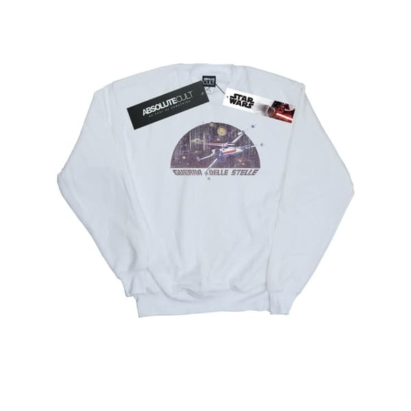 Star Wars Boys Italian Title X-Wing Sweatshirt White 5-6 Years