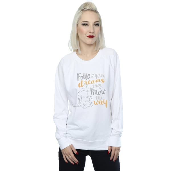 Disney Dam/Tjej Dumbo Follow Your Dream Sweatshirt
