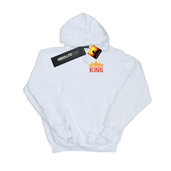 Disney Mens The Lion King Movie Long Live Breast Print Hoodie