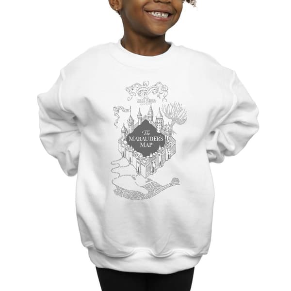 Harry Potter Sweatshirt med Marauderskartan för flickor