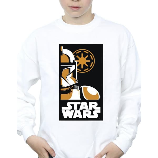 Star Wars Boys Stormtrooper Art Poster Sweatshirt