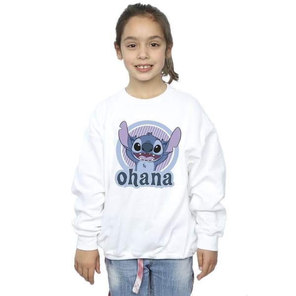 Disney Girls Lilo And Stitch Ohana Circle Sweatshirt