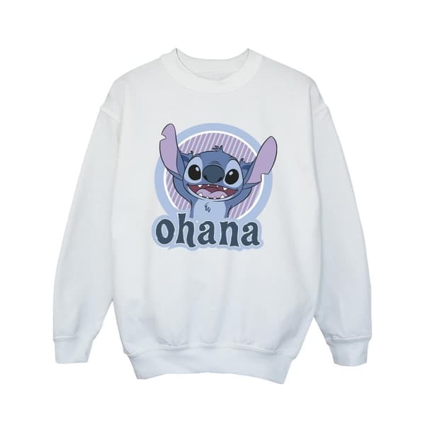 Disney Girls Lilo And Stitch Ohana Circle Sweatshirt