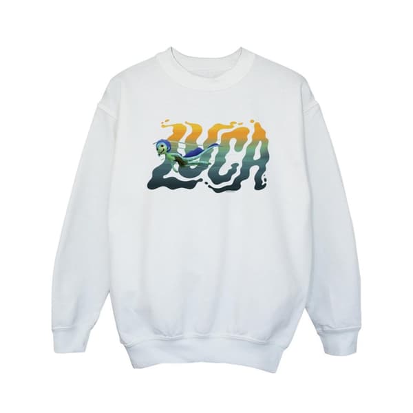 Disney Luca Swim Sweatshirt för flickor White 9-11 Years