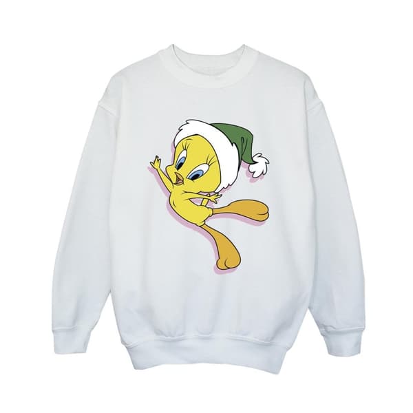 Looney Tunes Boys Tweety Christmas Hat Sweatshirt