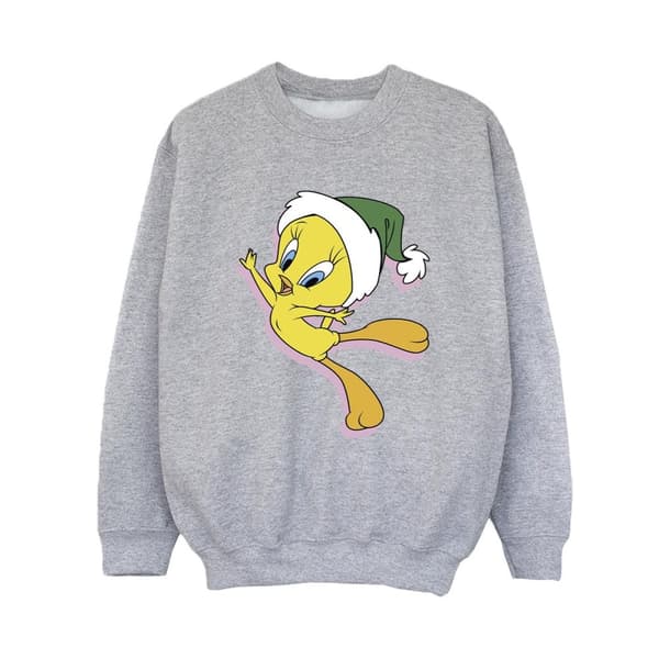 Looney Tunes Boys Tweety Christmas Hat Sweatshirt