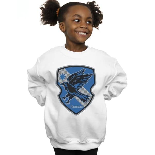 Harry Potter Girls Ravenclaw Crest Flat Sweatshirt