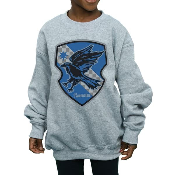 Harry Potter Girls Ravenclaw Crest Flat Sweatshirt