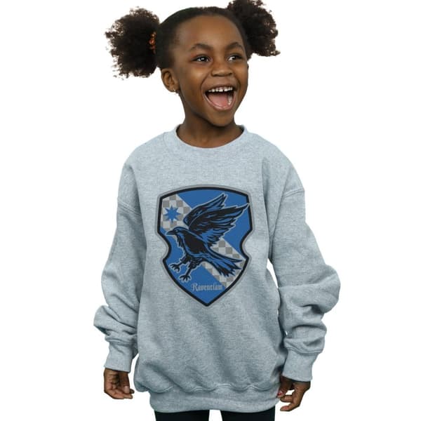 Harry Potter Girls Ravenclaw Crest Flat Sweatshirt