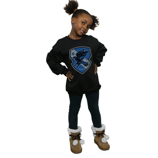 Harry Potter Girls Ravenclaw Crest Flat Sweatshirt
