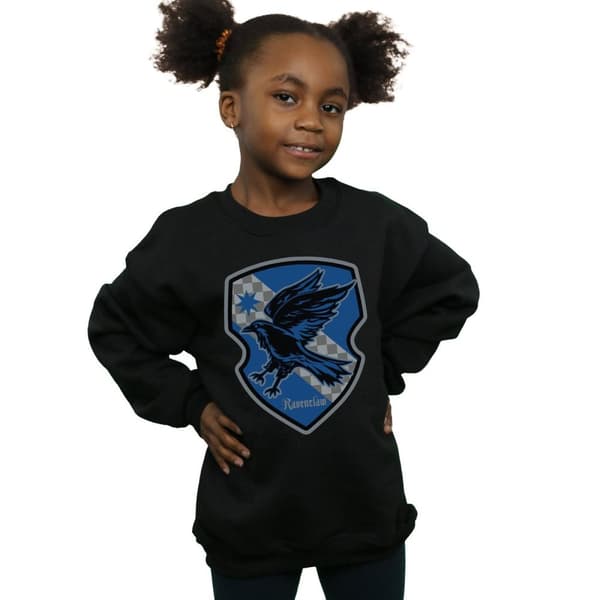Harry Potter Girls Ravenclaw Crest Flat Sweatshirt