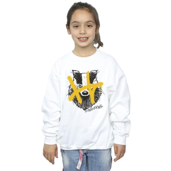 Harry Potter Hufflepuff Pop Spray-tröja för flickor