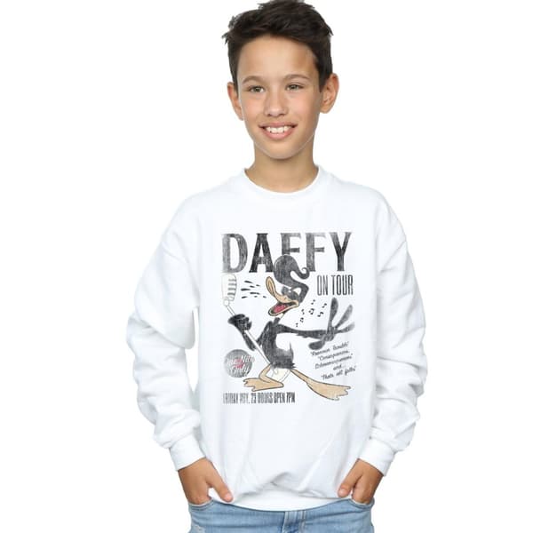 Looney Tunes Boys Daffy Duck Concert Sweatshirt