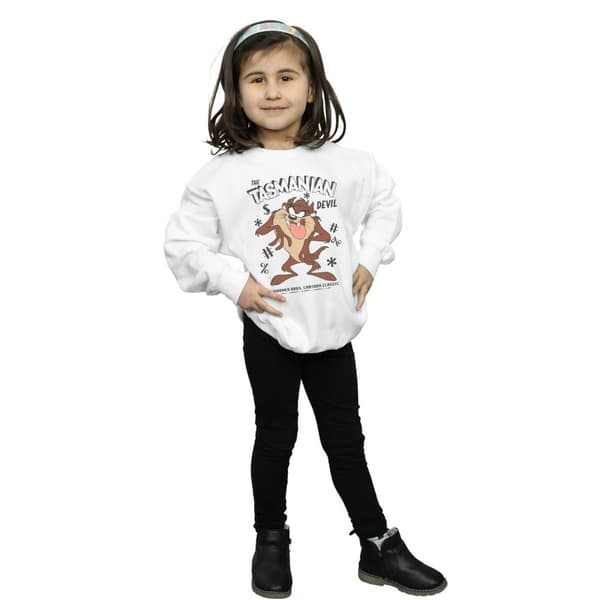 Looney Tunes Girls Vintage Tasmanian Devil Sweatshirt